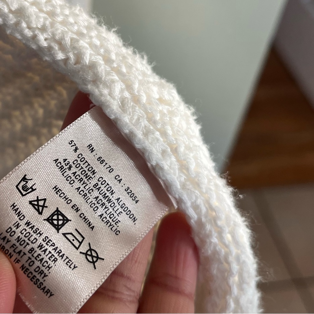 Anthropologie Angel of the North Ivory Knit Cardigan XS b7 - Picture 8 of 8